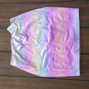 Windsor rainbow mini skirt size medium NWT